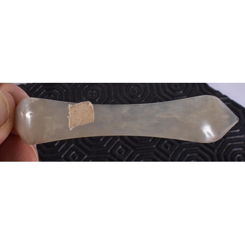 2016 - ASSORTED 19TH CENTURY CHINESE JADE including rings, hair slides etc. (qty)