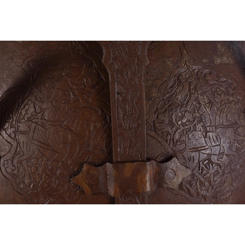 2035 - A MIDDLE EASTERN ISLAMIC PERSIAN HELMET. 21 cm x 36 cm.