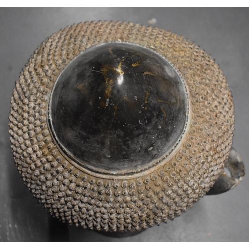 2091 - A MONUMENTAL ANTIQUE SOUTH EAST ASIAN THAI BRONZE BUDDHA HEAD. 75 cm x 37 cm x 35 cm.