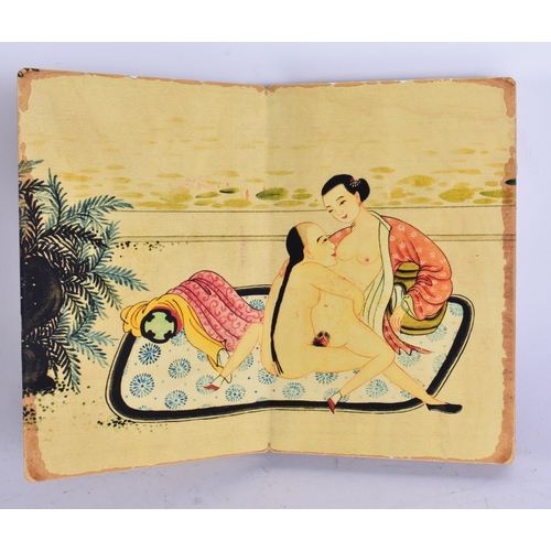 2159 - A CHINESE EROTIC SHORT STICK DONG DONNY FOLDING MANUAL modelled in his usual pursuits, with his part... 