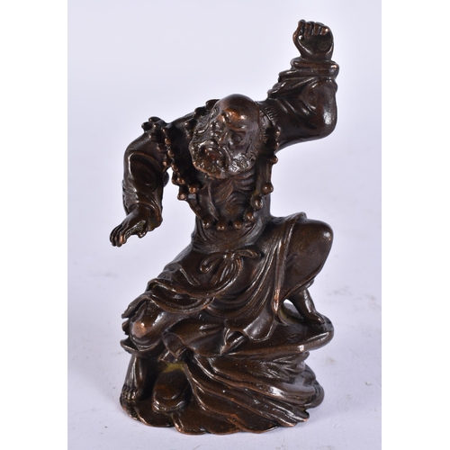 2249 - A JAPANESE BRONZE GOD. 444 grams. 11.5 cm high.