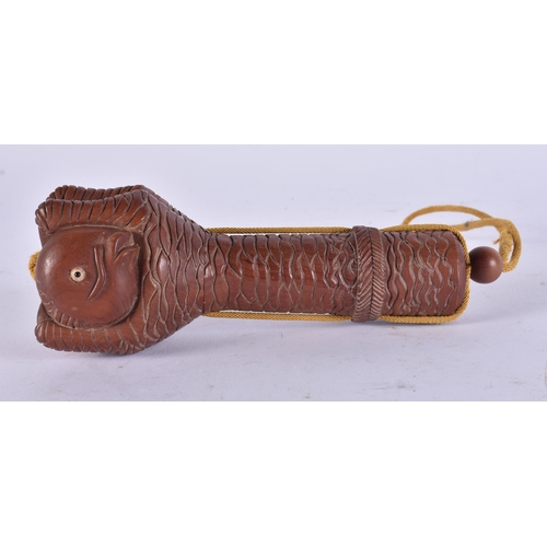 2252 - A JAPANESE WOOD INRO. 136 grams. 15 cm long.