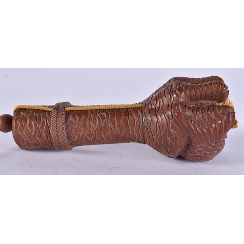 2252 - A JAPANESE WOOD INRO. 136 grams. 15 cm long.