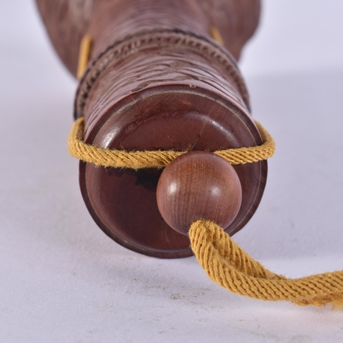 2252 - A JAPANESE WOOD INRO. 136 grams. 15 cm long.