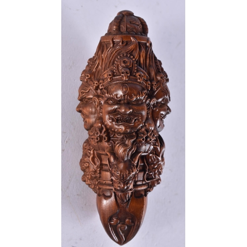 2294 - A JAPANESE WOOD BEAST. 45 grams. 10.25 cm x 4 cm.