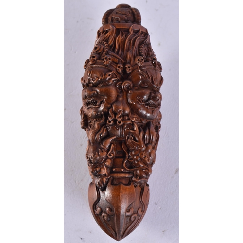 2294 - A JAPANESE WOOD BEAST. 45 grams. 10.25 cm x 4 cm.