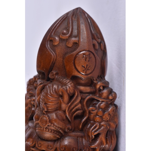 2294 - A JAPANESE WOOD BEAST. 45 grams. 10.25 cm x 4 cm.