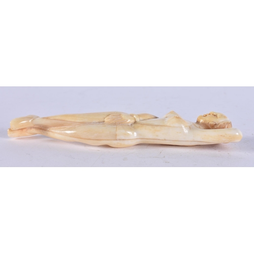 2324 - A CHINESE BONE MEDICINES DOLL. 48 grams. 13 cm long.
