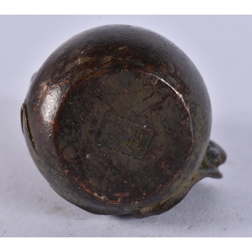 2330 - A JAPANESE BRONZE GOURD. 177 grams. 7 cm x 4 cm.