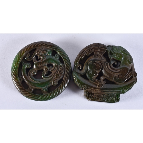 2353 - ASSORTED CHINESE JADE etc. 424 grams. Largest 12 cm long. (7)