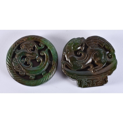 2353 - ASSORTED CHINESE JADE etc. 424 grams. Largest 12 cm long. (7)