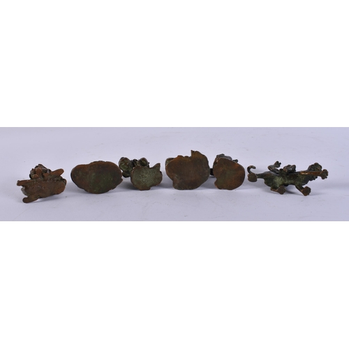2358 - ASSORTED JAPANESE BRONZES. 404 grams. (6)