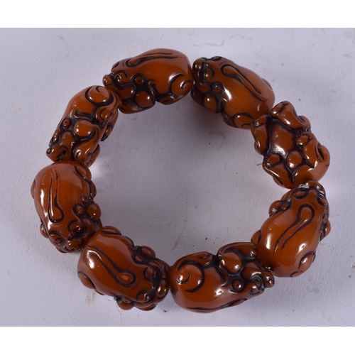 2415 - A CHINESE BRACELET. 86 grams. 6.75 cm wide.