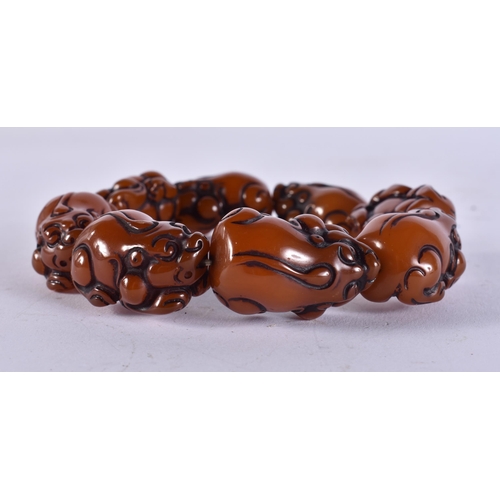 2415 - A CHINESE BRACELET. 86 grams. 6.75 cm wide.