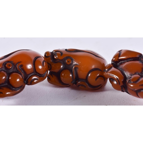 2415 - A CHINESE BRACELET. 86 grams. 6.75 cm wide.