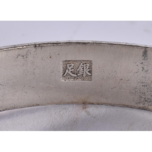 2422 - CHINESE BANGLES. 266 grams. 6.75 cm wide. (qty)