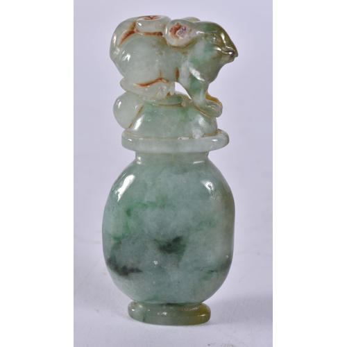 2440 - A CHINESE JADEITE BEAST. 53 grams. 6.75 cm high.