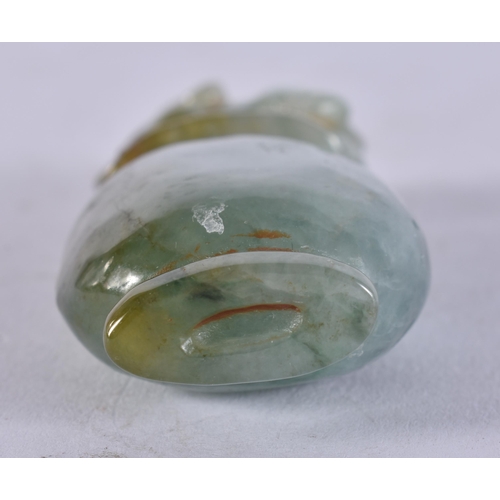 2440 - A CHINESE JADEITE BEAST. 53 grams. 6.75 cm high.