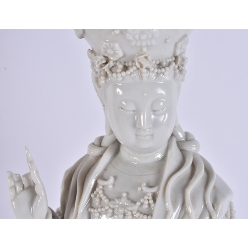 2493 - A CHINESE BLANC DE CHINE PORCELAIN IMMORTAL. 40 cm high.