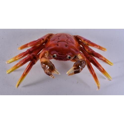 2508 - A CHINESE PORCELAIN CRAB. 17 cm wide.