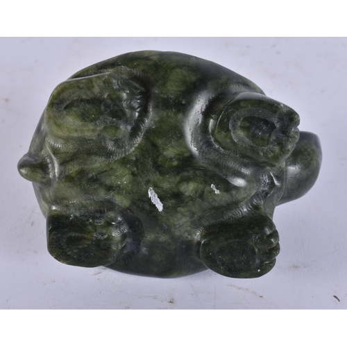 2533 - A CHINESE JADE TURTLE. 9 cm wide.