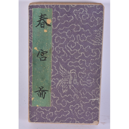 2536 - A CHINESE EROTIC FOLDING BOOKLET. 18 cm x 12 cm closed.