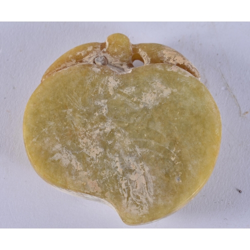 2549 - THREE CHINESE JADES. 253 grams. Largest 8.25 cm x 5.25 cm. (3)