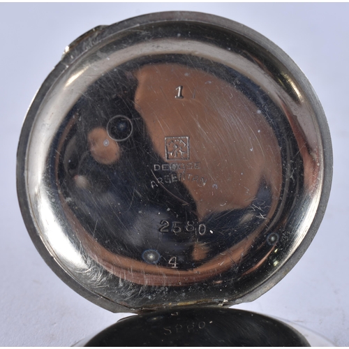 2596 - AN EROTIC 'RANDOLPH AND DONNY GO CAMPING' POCKET WATCH modelled as Randy Randolph helping Donny prep... 