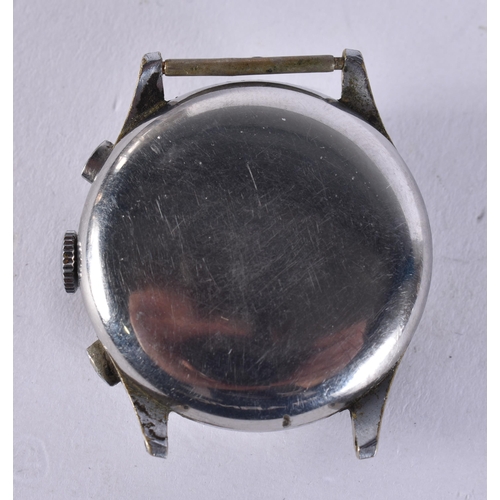 2633 - A CHRONOGRAPH WATCH. Not running. 3.75 cm wide.