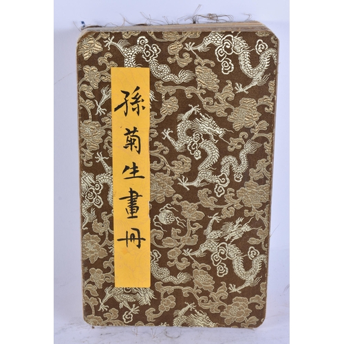 2702 - A CHINESE BOOK OF CATS. Each page open 34 cm x 28 cm.