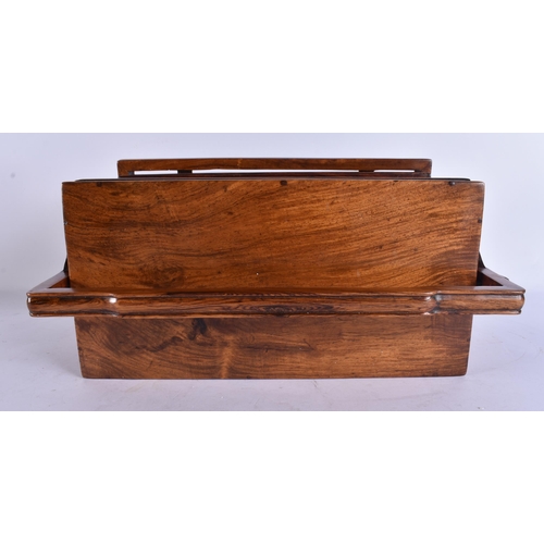 2747 - A FINE CHINESE QING DYNASTY CARVED HUANGHUALI WOOD STACKING PICNIC BOX AND COVER with reticulated dr... 