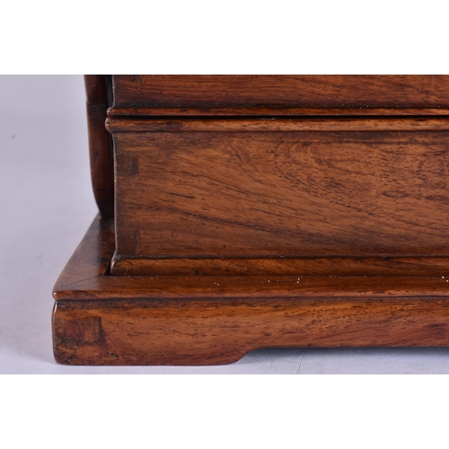 2747 - A FINE CHINESE QING DYNASTY CARVED HUANGHUALI WOOD STACKING PICNIC BOX AND COVER with reticulated dr... 