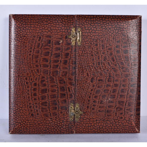 3046 - A collection of silver plate and brass items including a decanter and a vesta case 29cm (Qty)