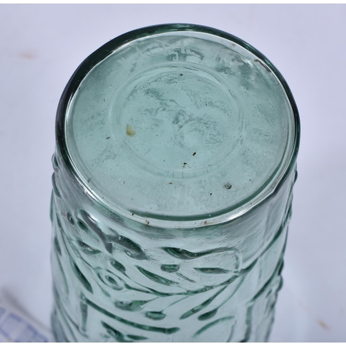 3061 - A collection of reproduction Roman glassware by the studio of David Hill and Mark Taylor 18cm  (5).