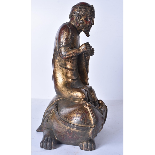 3177 - A Chinese gilt bronze Luohan 27 x 23cm