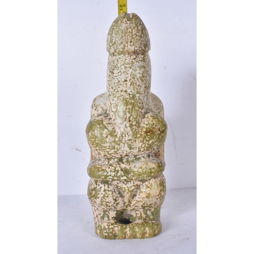 3179 - A Chinese hardstone phallus sculpture 21.5cm