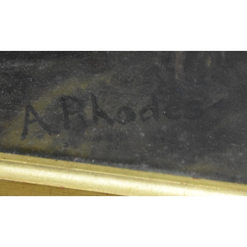 3184 - A circle of Robert Watson late 19th Century, framed oil on  canvas depicting sheep in a landscape si... 