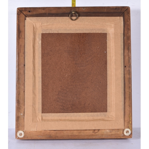 3193 - A framed 19th Century equestrian oil on board 27 x 22cm (frame 40 x 34cm).