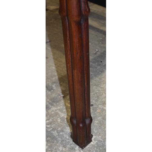 3195 - A Chinese Huali scholars table with four drawers 82 x 94 x 94 cm