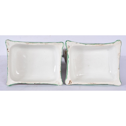 3201 - A pair of antique Staffordshire cats together with two dogs 24cm (4)