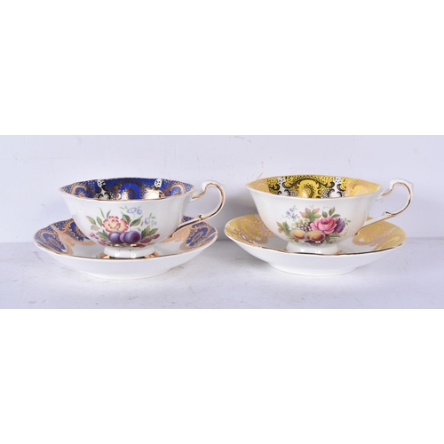 3202 - A collection of Paragon tea cups and saucers 6.5 x 13.5cm (6)