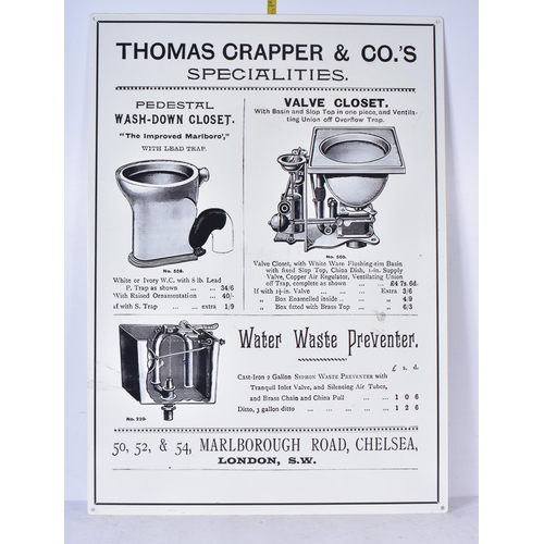 3248 - A Thomas Crapper tin sign 70 x 50cm