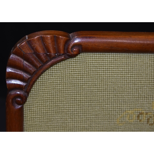 3312 - A Victorian Beech fire screen 156 x 52cm