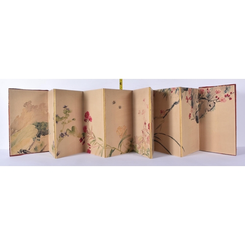 3354 - A Chinese folio of watercolours 4.5 x 28 x 18cm