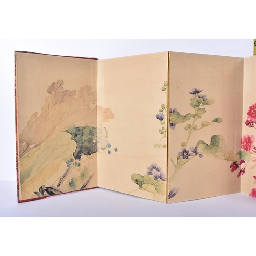 3354 - A Chinese folio of watercolours 4.5 x 28 x 18cm