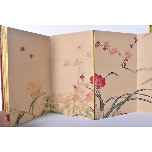 3354 - A Chinese folio of watercolours 4.5 x 28 x 18cm