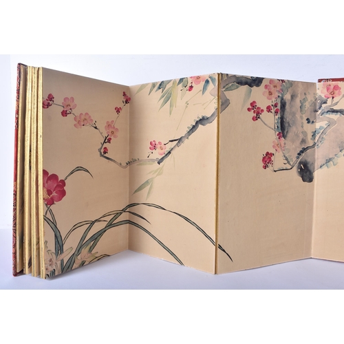 3354 - A Chinese folio of watercolours 4.5 x 28 x 18cm