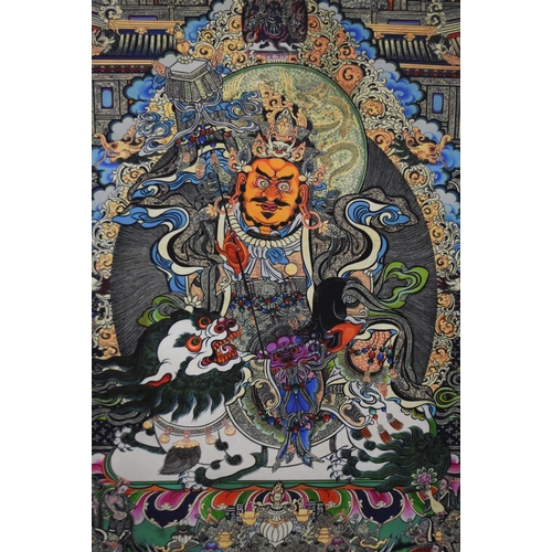 3357 - A Tibetan Thangka on paper 90 x 63 cm