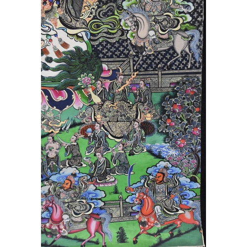 3357 - A Tibetan Thangka on paper 90 x 63 cm