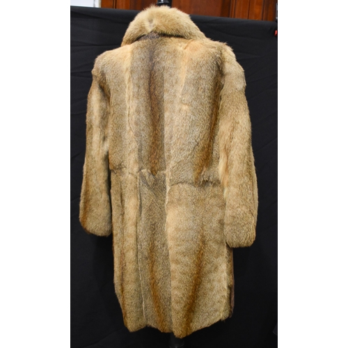 3359 - A Ruby & Ed simulated fur coat together with another fur coat both size 10/12 (2)
